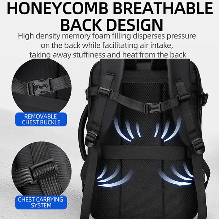 WEIXIER B759 Simple Expandable Men Shoulder Bag Large Capacity Laptop Backpacks – Wear-resistant