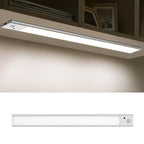 Rechargeable Motion Sensor Light Bar Cabinet Wardrobe Lamp With Remote Control, 20cm Silver, 40cm Silver, 60cm Silver, 80cm Silver, 20cm Black, 40cm Black, 60cm Black, 80cm Black 20cm Silver
