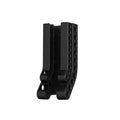 Wall-Mounted Battery Organizer Holds 10 AA & 10 AAA Batteries Space-Saving Battery Storage Rack Black