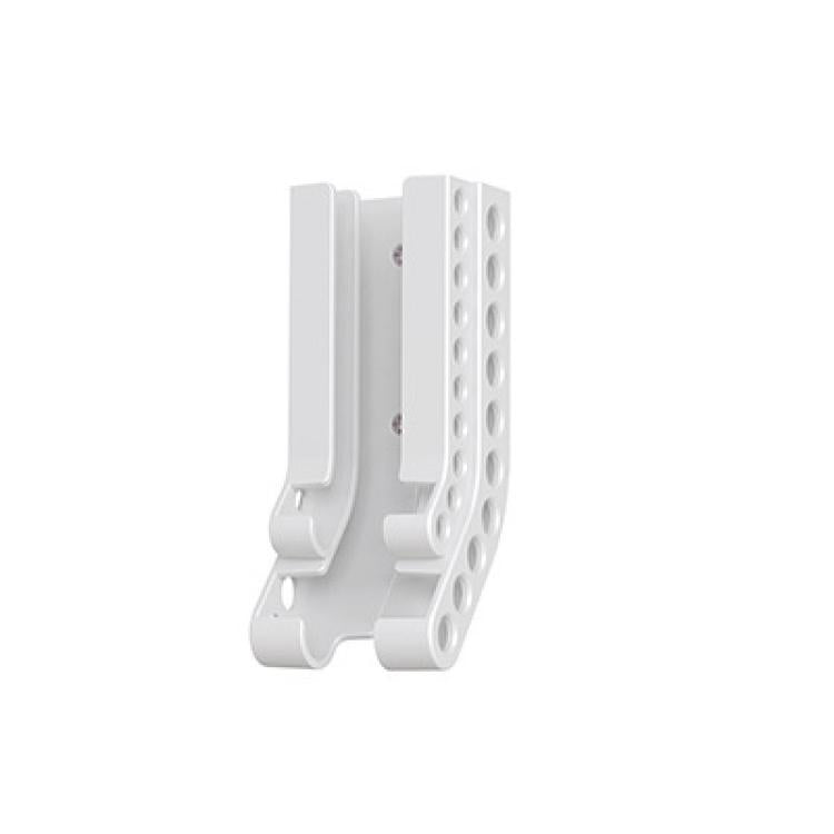 Wall-Mounted Battery Organizer Holds 10 AA & 10 AAA Batteries Space-Saving Battery Storage Rack White