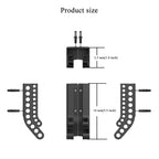 Wall-Mounted Battery Organizer Holds 10 AA & 10 AAA Batteries Space-Saving Battery Storage Rack