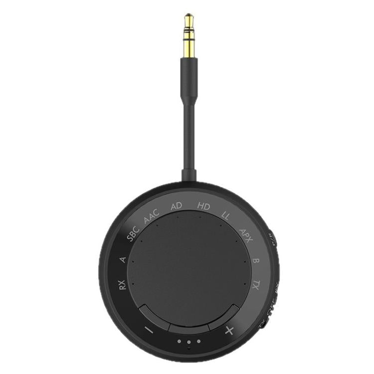 2-in-1 Bluetooth 5.4 Audio Adapter with Qualcomm Chip Low Latency Wireless Transmitter/Receiver for Car/Home, M166 M166 Black