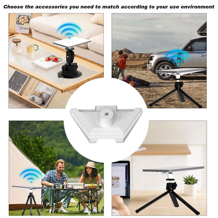 For Starlink Mini S2027 Equipment Bracket Fixed Base, White, Black – Durable Build, Easy to Use