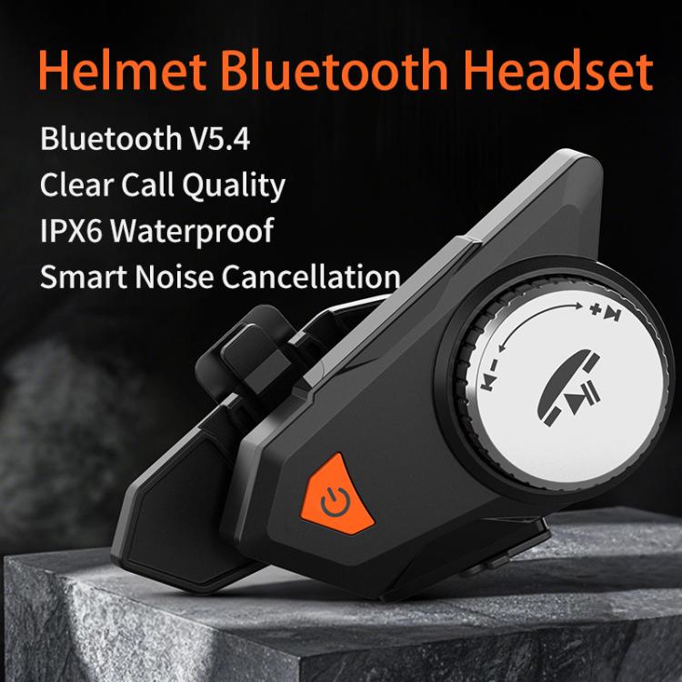 M9 Motorcycle Helmet Bluetooth Headset IPX6 Waterproof, Auto Answer, HD Sound for Riders/Delivery/Group Intercom, M9