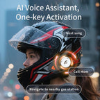 M9 Motorcycle Helmet Bluetooth Headset IPX6 Waterproof, Auto Answer, HD Sound for Riders/Delivery/Group Intercom, M9