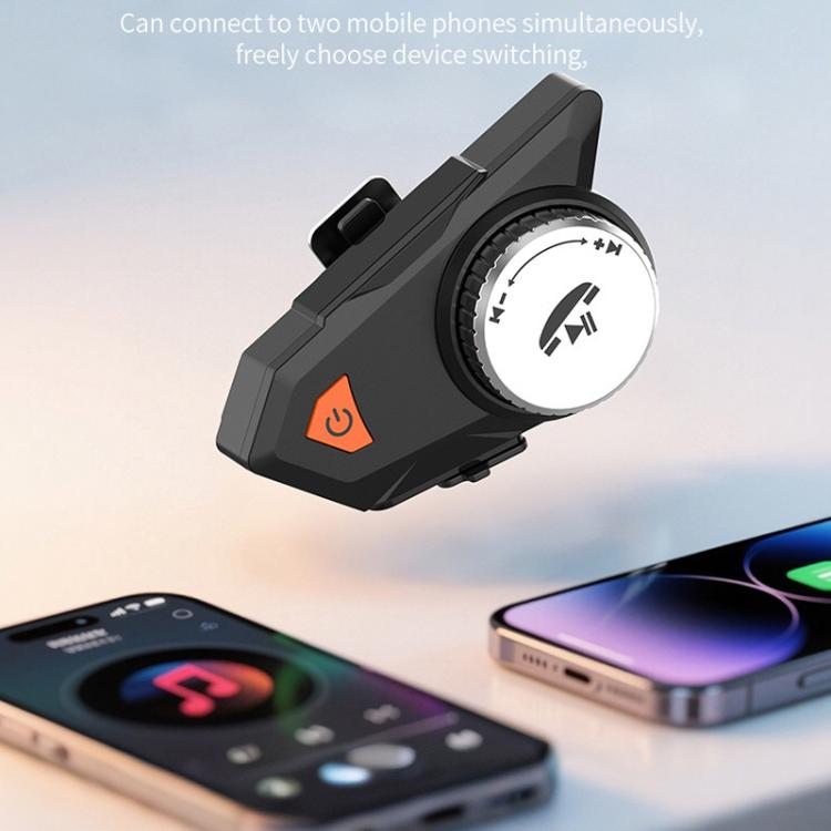 M9 Motorcycle Helmet Bluetooth Headset IPX6 Waterproof, Auto Answer, HD Sound for Riders/Delivery/Group Intercom, M9