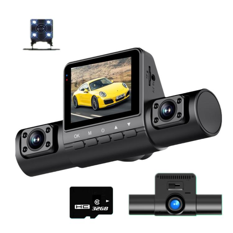 High-Definition 1080P Infrared Night Cision Parking Monitoring Driving Recorder, 3 Lenses, 4 Lenses, 4 Lenses + 32G – TPU 4 Lenses + 32G