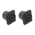 2pcs Speaker Ohm Socket Four-core Plug With Iron Piece – Durable Build, Easy to Use Default Title