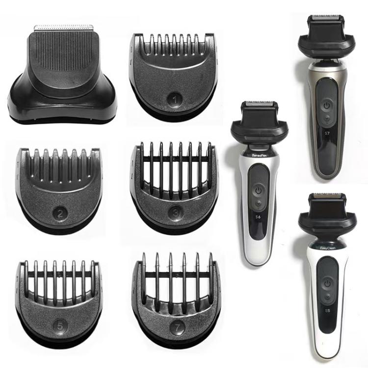 For Braun Series 5/6/7 Shaver Replacement Trimmer Attachment Kit With 5 Guiding Combs, 5/6/7 With 5 Guide Combs – Durable Build, Easy to Use 5 6 7 With 5 Guide Combs