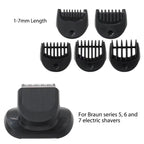 For Braun Series 5/6/7 Shaver Replacement Trimmer Attachment Kit With 5 Guiding Combs, 5/6/7 With 5 Guide Combs – Durable Build, Easy to Use