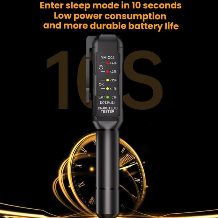 Automobile Brake Oil Detection Pen Brake Fluid Moisture Tester, YM-C02 – Durable Build, Easy to Use