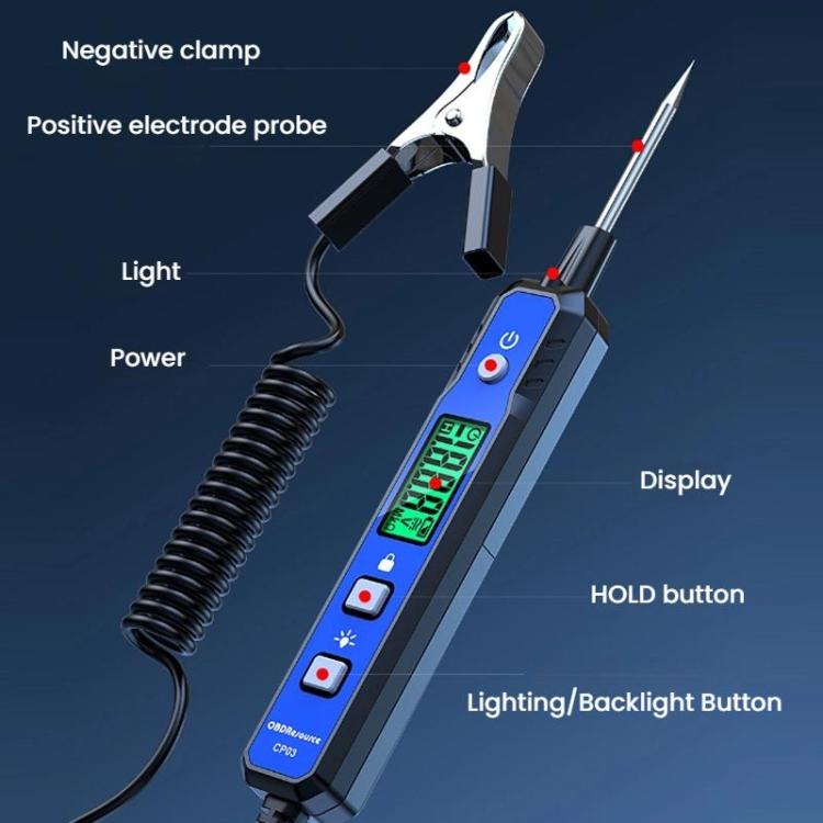 OBDResource 0.8-100V Intelligent Identification Automotive Circuit Tester – Wear-resistant