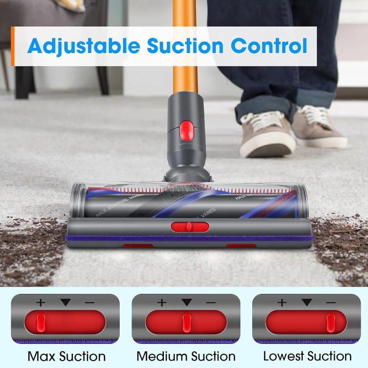 100W High-Torque Brush Head For Dyson V7/V8/V10/V11/V15 Vacuum Cleaner Adjustable Suction Power, 100W High-Torque Brush Head – Durable Build, Easy to Use