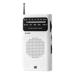 FM/AM Full-Band Channel Pocket Portable Pointer Radio Player White