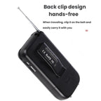 Portable FM/AM/SW Multi-Band High-Sensitivity Clock-Controlled Radio Player, For EU, For US