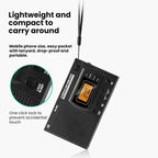 FM/AM/SW Full-Band Portable Clock LCD Clock Control Radio Player, For EU, For US
