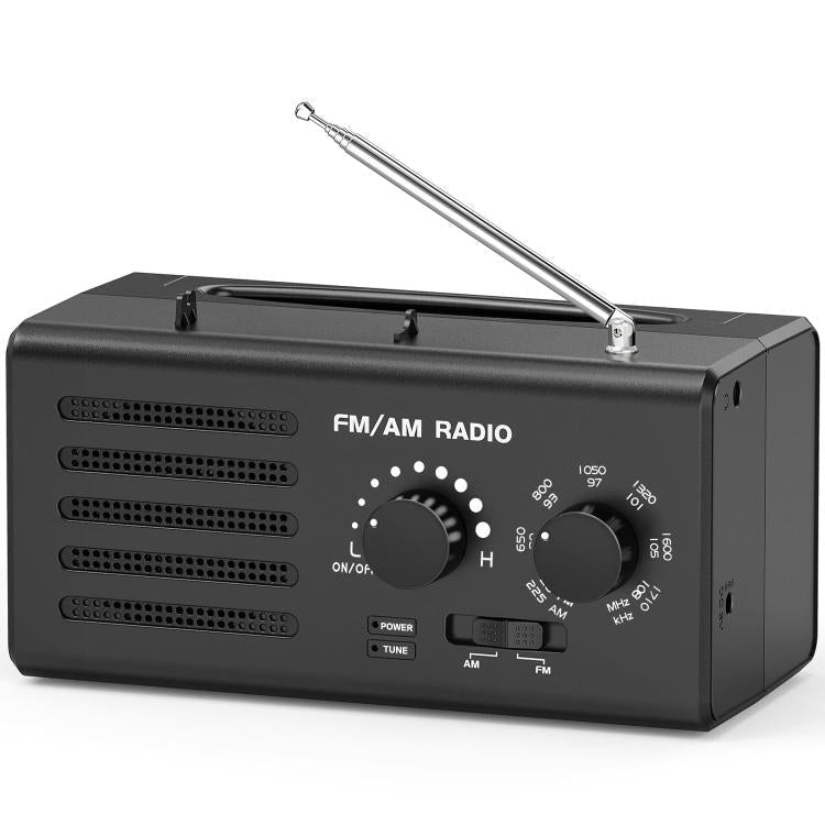 Dual-band FM/AM External Power Socket Radio Player – Magnetic, TPU, For EU, For US For EU Black