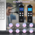 Portable HD Noise-Cancelling Voice-Activated Digital Voice Recorder For Conferences, 64GB, 128GB