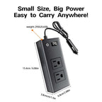 DC12V 200W Fast Charging QC3.0 PD Car Cigarette Lighter Portable Inverter, 110V US Plug, 220V Universal – Fast Charging, TPU