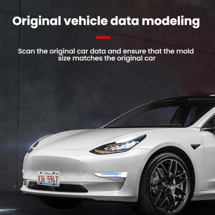 For Tesla 2024+ Model 3 Highland US Standard Punch-Free License Plate Frame – Aluminum Alloy