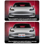 For Tesla 2024+ Model 3 Highland US Standard Punch-Free License Plate Frame – Aluminum Alloy