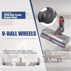 For Dyson V15/V11/V10/G5 100W High Torque Cleaner Head V-Ball Connector Replacement Parts, Connector, Connector+V-Ball Wheel Side – Durable Build, Easy to Use