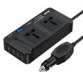 Meind 200W Car Inverter To 220V Fast Charging Dual Socket, Universal 12V, Universal 24V – Fast Charging, TPU Universal 12V