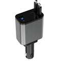 PD30W Car Charger With Retractable Cable, TYPE-C+8 Pin, TYPE-C+TYPE-C, 8 Pin+8 Pin TYPE-C+8 Pin