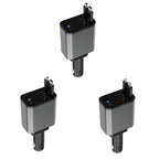 PD30W Car Charger With Retractable Cable, TYPE-C+8 Pin, TYPE-C+TYPE-C, 8 Pin+8 Pin
