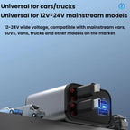 PD30W Car Charger With Retractable Cable, TYPE-C+8 Pin, TYPE-C+TYPE-C, 8 Pin+8 Pin