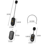 Wireless 2.4G Microphone Amplifier Portable Microphone, 1 In 1 Lapel Clip, 1 In 1 Headwear, 1 In 2 Lapel Clip, 1 In 2 Headwear – Durable Build, Easy to Use