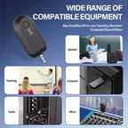 Wireless 2.4G Microphone Amplifier Portable Microphone, 1 In 1 Lapel Clip, 1 In 1 Headwear, 1 In 2 Lapel Clip, 1 In 2 Headwear – Durable Build, Easy to Use