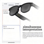 AIMB-G1 Smart Glasses with 5MP Camera & Real-Time AI Translation 1080P Stabilized Video, 3 Lens Kit, AIMB-G1 – Magnetic, Fast Charging, Bluetooth