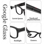 AIMB-G1 Smart Glasses with 5MP Camera & Real-Time AI Translation 1080P Stabilized Video, 3 Lens Kit, AIMB-G1 – Magnetic, Fast Charging, Bluetooth