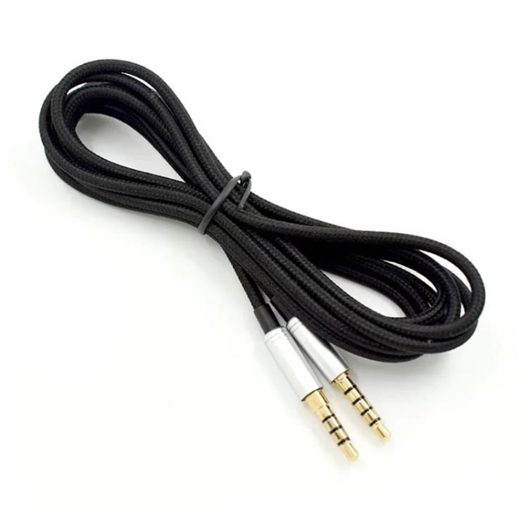 For Logitech Astro A10 / A40 Headset Gaming Headset 2m Braided Audio Cable, Silver Plug Straight Through, Silver Plug Wired Controller, Black Plug Wired Controller – Durable Build, Easy to Use Silver Plug Straight Through