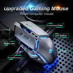 Inphic W-02 USB Wired Mouse Gaming Macro-Programmable Illuminated Computer Mice – Durable Build, Easy to Use