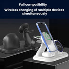6 in 1 Desktop Magnetic Wireless Charging Clock Countdown RGB Bluetooth Speaker