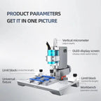 AiXun 2nd Generation Intelligent BGA Chip Polisher Phone Motherboard Automatic Repair Screen IC Degumming Machine, US Plug, EU Plug