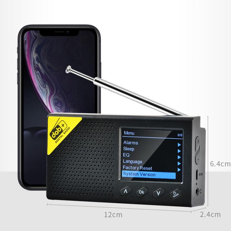 Portable Digital Radio In-Car DAB Digital Radio, DAB-PC1 – Magnetic, Bluetooth