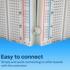 MB-102 830-hole Breadboard + Power Module + 65 Breadboard Wires – Durable Build, Easy to Use