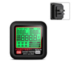 HABOTEST Digital Display Intelligent Electrical Test Socket, HT97B US Plug, HT97D EU Plug, HT97E UK Plug HT97B US Plug