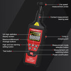 HABOTEST Photoelectric Digital Display Handheld Tachometer