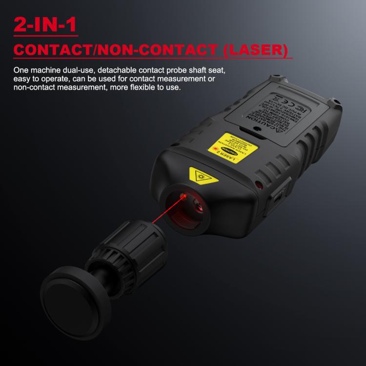 HABOTEST Photoelectric Digital Display Handheld Tachometer