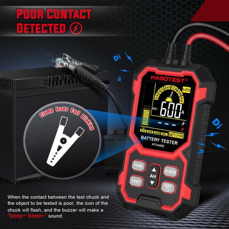 HABOTEST 12/24V Car Battery Life Tester – Durable Build, Easy to Use
