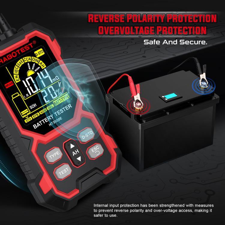 HABOTEST 12/24V Car Battery Life Tester – Durable Build, Easy to Use