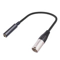 6.35mm Female to XLR Male to 1/4 inch TRS Audio Adapter Cable, 6.35mm Female to XLR Male 6.35mm Female to XLR Male