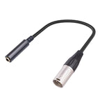 6.35mm Female to XLR Male to 1/4 inch TRS Audio Adapter Cable, 6.35mm Female to XLR Male 6.35mm Female to XLR Male