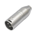 Metal Housing 3.5mm Female 1/8 TRS to Carnott Male XLR Male Audio Adapter Default Title