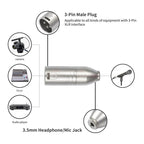 Metal Housing 3.5mm Female 1/8 TRS to Carnott Male XLR Male Audio Adapter