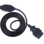 OBD2 Male To 6 DB9 Female Adapter Diagnostic Tool Connection Cable, Male To 6 DB9 Female